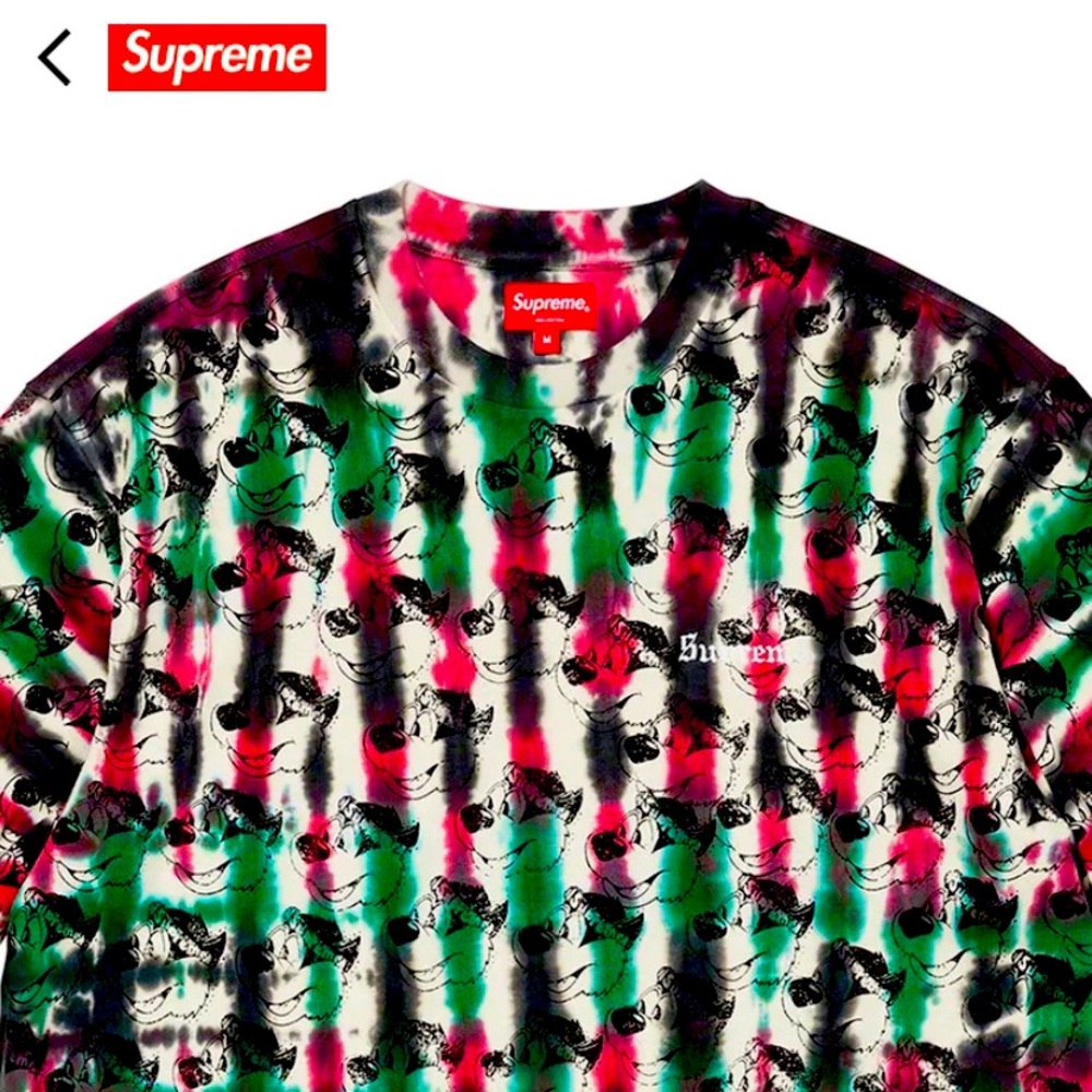 Supreme Dyed Bear along sleeve shirt